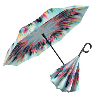 Artistic ink-splashed reverse umbrella - Image 3