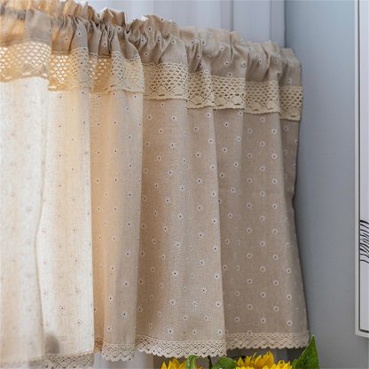 Forest style daisy short curtain - Image 3