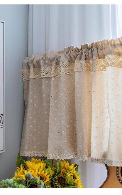 Forest style daisy short curtain - Image 2