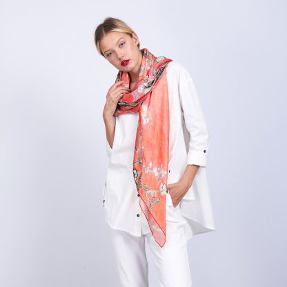 Mulberry silk printed shawl - Image 4