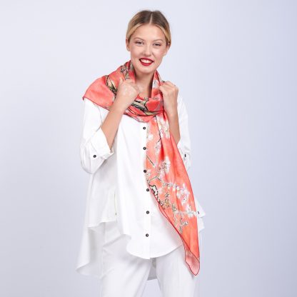 Mulberry silk printed shawl - Image 3