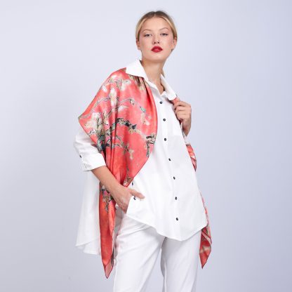 Mulberry silk printed shawl - Image 2