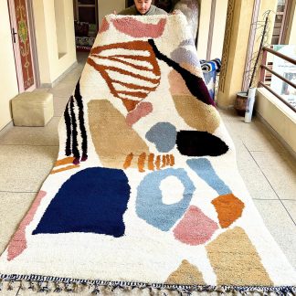 Abstract handmade carpet