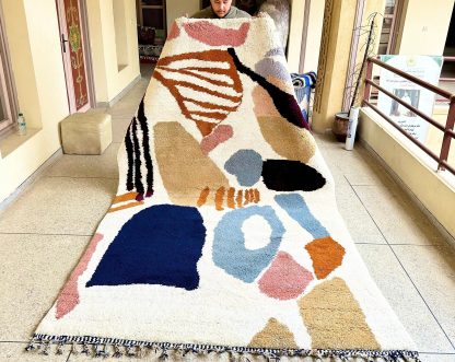 Abstract handmade carpet