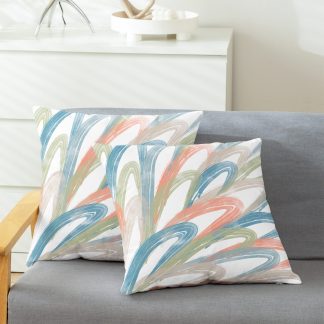 Colorful brushstroke pillowcase