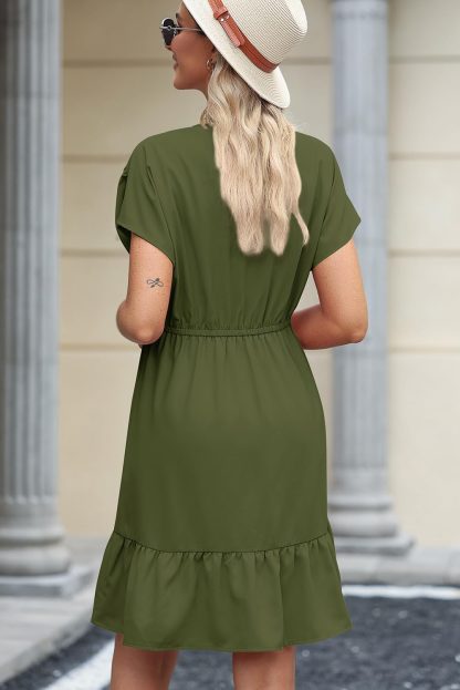 French Elegant V Neck Dress - Image 8