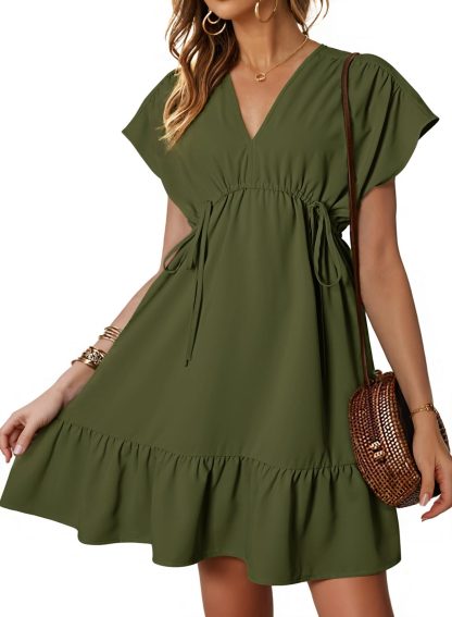 French Elegant V Neck Dress - Image 7