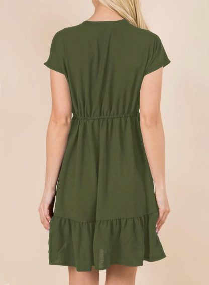 French Elegant V Neck Dress - Image 6