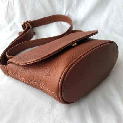 Caramel Brown Cowhide Small Square Bag - Image 6