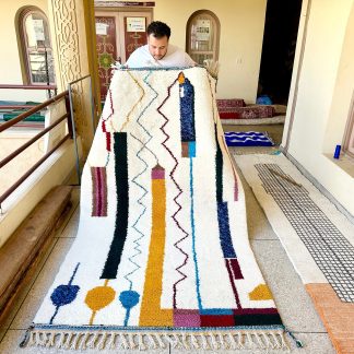 Colorful artistic handmade carpet
