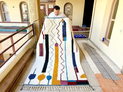 Colorful artistic handmade carpet