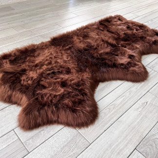 Brown Faux Wool Carpet
