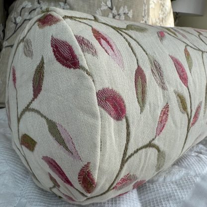 Retro Embroidered Cylindrical Pillow - Image 6