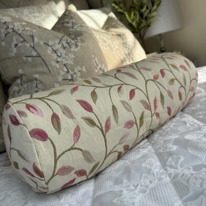 Retro Embroidered Cylindrical Pillow - Image 3