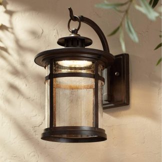 Vintage Bubble Glass Outdoor Wall Light