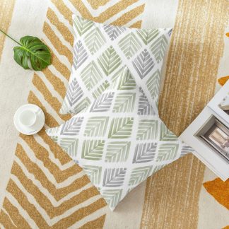 Leaf shadow diamond pillowcase