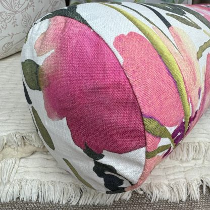 Floral Cylindrical Pillow - Image 4