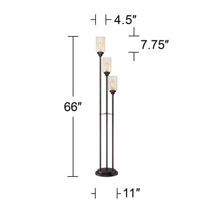 Industrial style multi-head floor lamp - Image 6