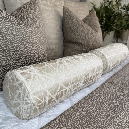 Geometric cylindrical pillow