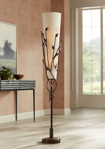 Natural art floor lamp