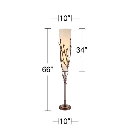 Natural art floor lamp - Image 5