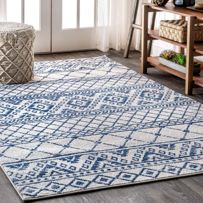 Moroccan geometric rug