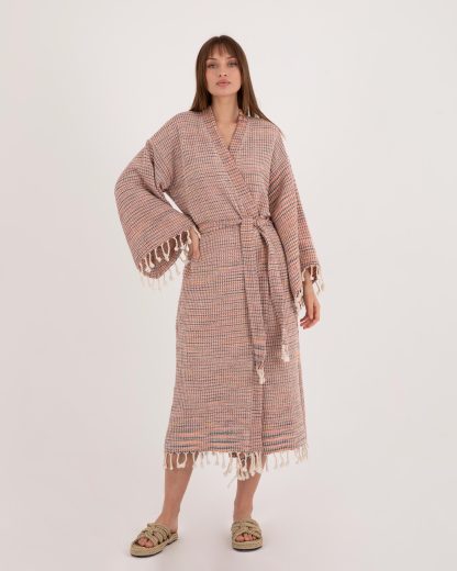 Woven Tassel Bathrobe