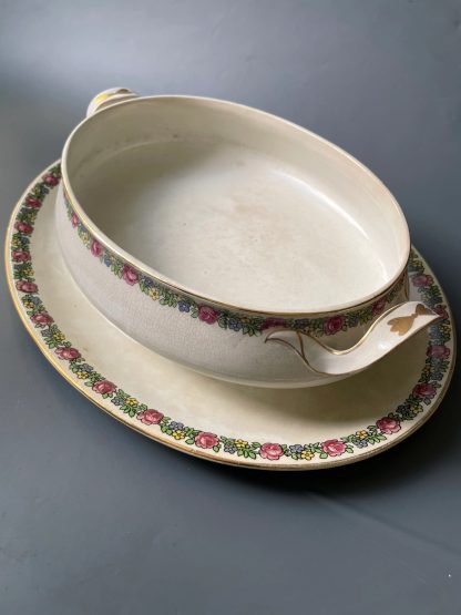 Vintage floral two-handled porcelain set - Image 5