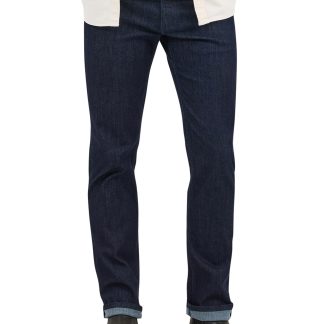 Men's dark straight jeans