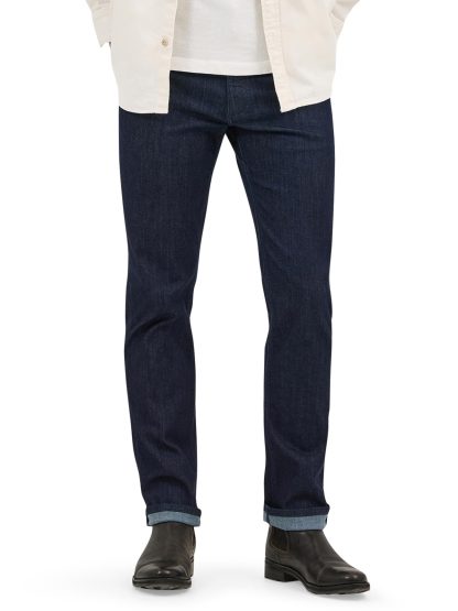 Men's dark straight jeans