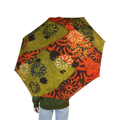 Japanese style printed umbrella for sunny and rainy days - Image 4
