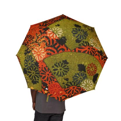 Japanese style printed umbrella for sunny and rainy days - Image 3