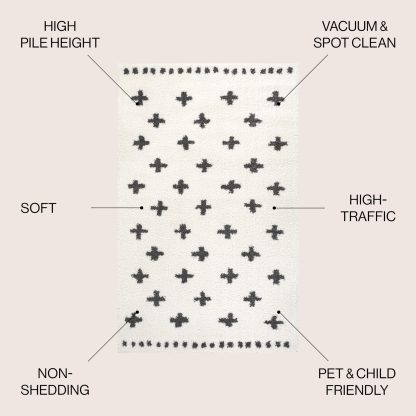 Bohemian cross pattern rug - Image 10