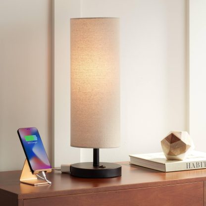 Simple Linen Table Lamp - Image 9