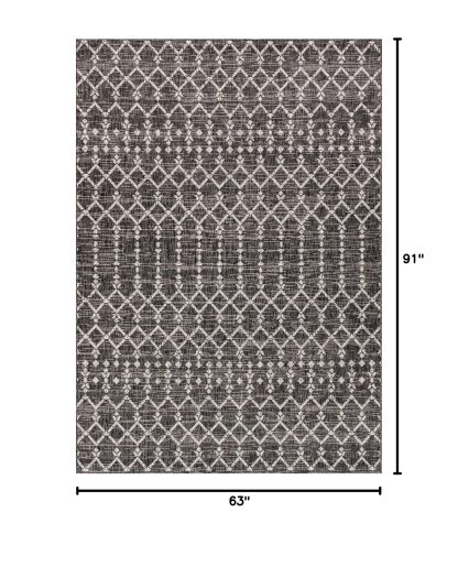 Geometric texture outdoor woven rug - Image 10