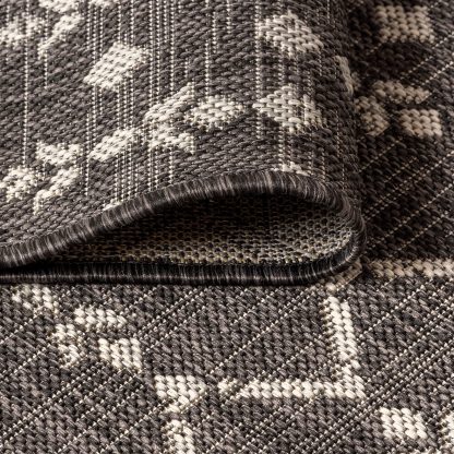 Geometric texture outdoor woven rug - Image 6
