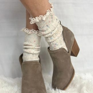 Colorful Polka Dot Cream Socks
