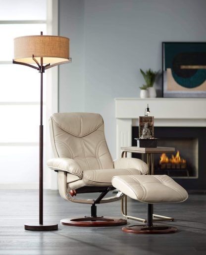 Modern simple style fabric lampshade floor lamp - Image 5