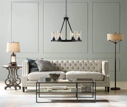 Modern simple style fabric lampshade floor lamp - Image 3