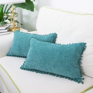 ins wind fur ball edge pillow