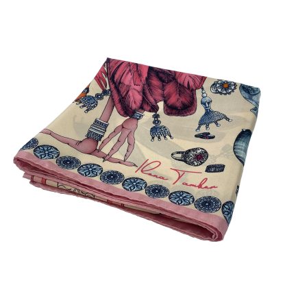 Silk printed square scarf - Image 8