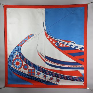 Geometric Art Silk Square Scarf