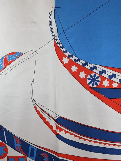 Geometric Art Silk Square Scarf - Image 5