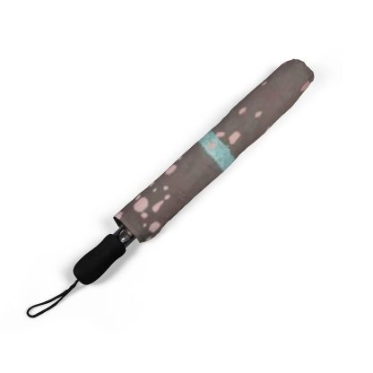 Retro Art Print Folding Umbrella - Image 6