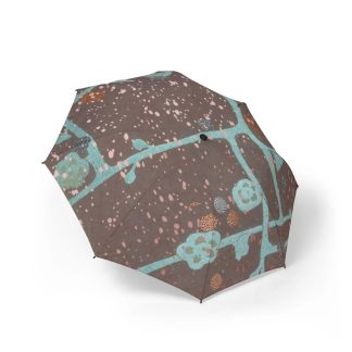 Retro Art Print Folding Umbrella