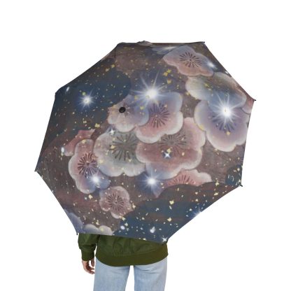 Starry Flower Shadow Folding Umbrella - Image 3