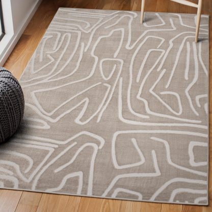 Artistic abstract line carpet - Image 4