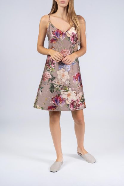 Floral suspender pajamas