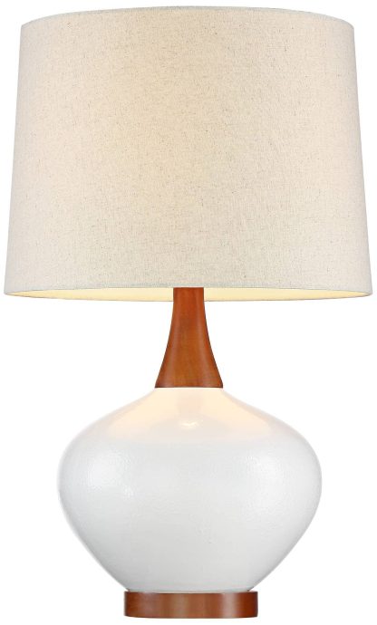 Ceramic Solid Wood USB Desk Lamp - Image 10
