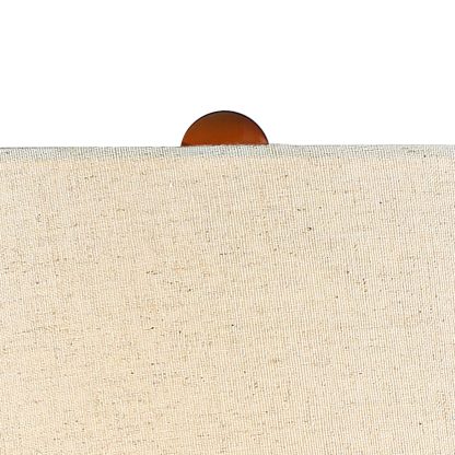 Ceramic Solid Wood USB Desk Lamp - Image 3
